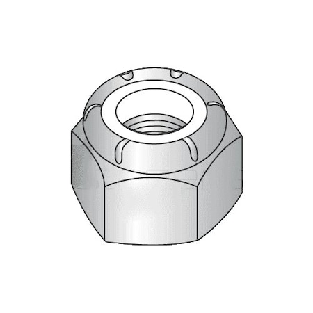 Newport Fasteners Nylon Insert Lock Nut, #4-48, 316 Stainless Steel, Not Graded, 5000 PK 395027-BR-5000